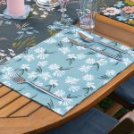 - ServisRunner-Set130-Gorsel3 - Realhomes 4+1 Rengarenk Zemin Üzerinde Çiçek Desenli Amerikan Servis & Runner Seti Realhomes