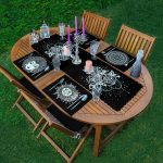 4+1 Siyah Beyaz Medusa Tasarımlı Amerikan Servis & Runner Seti Realhomes