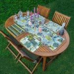 4+1 Renkli Zemin Üzerinde Onedraw Çizimli Amerikan Servis & Runner Seti Realhomes