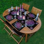 - ServisRunner-Set141-Gorsel1 - Realhomes 4+1 Renkli Mandala Desen Tasarımlı Amerikan Servis & Runner Seti Realhomes