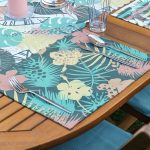 - ServisRunner-Set142-Gorsel3 - Realhomes 4+1 Renkli Yaprak Tasarımlı Amerikan Servis & Runner Seti Realhomes