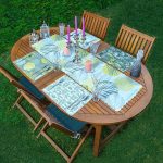 - ServisRunner-Set143-Gorsel1 - Realhomes 4+1 Yaprak Çizimli Dijital Baskılı Amerikan Servis & Runner Seti Realhomes