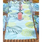 - ServisRunner-Set143-Gorsel2 - Realhomes 4+1 Yaprak Çizimli Dijital Baskılı Amerikan Servis & Runner Seti Realhomes