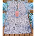 4+1 Mavi & Pembe Renkli Amerikan Servis & Runner Seti Realhomes