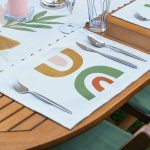 4+1 Soyut Renk Temalı Amerikan Servis & Runner Seti Realhomes