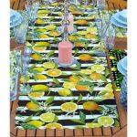 - ServisRunner-Set15-Gorsel2 - Realhomes 4+1 Siyah Çizgili Limon Tasarımlı Amerikan Servis & Runner Seti Realhomes