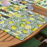 - ServisRunner-Set15-Gorsel3 - Realhomes 4+1 Siyah Çizgili Limon Tasarımlı Amerikan Servis & Runner Seti Realhomes