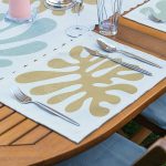 4+1 Özel Tasarım Dijital Baskılı  Amerikan Servis & Runner Seti Realhomes