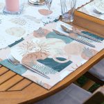 4+1 Etnik Figürlü Özel Tasarım Amerikan Servis & Runner Seti Realhomes