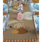 - ServisRunner-Set159-Gorsel2 - Realhomes 4+1 Kahverenkli Onedraw Çizimli Amerikan Servis & Runner Seti Realhomes