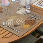 - ServisRunner-Set159-Gorsel3 - Realhomes 4+1 Kahverenkli Onedraw Çizimli Amerikan Servis & Runner Seti Realhomes