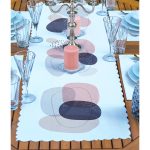 - ServisRunner-Set160-Gorsel2 - Realhomes 4+1 Soyut Renkli Bohem Motifli Amerikan Servis & Runner Seti Realhomes