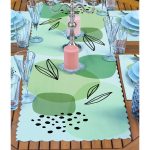 4+1 Yeşil Bohem Tasarımlı Amerikan Servis & Runner Seti Realhomes