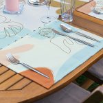 - ServisRunner-Set167-Gorsel3 - Realhomes 4+1 Bohem Çizimli Bayan Figür & Yaprak Tasarımlı Amerikan Servis & Runner Seti Realhomes