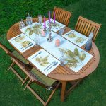 4+1 Gold Detaylı Yaprak Çizimli Amerikan Servis & Runner Seti Realhomes