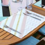 - ServisRunner-Set181-Gorsel3 - Realhomes 4+1 Beyaz Zemin Üzerinde Siyah Puantiyeli Modern Amerikan Servis & Runner Seti Realhomes