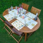 4+1 Pembe Çizgili Gold Figürlü Amerikan Servis & Runner Seti Realhomes