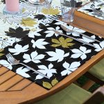 4+1 Siyah Beyaz Gold Detay Tasarımlı Amerikan Servis & Runner Seti Realhomes