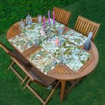 4+1 Kurumuş Sonbahar Yaprakları Tasarımlı Amerikan Servis & Runner Seti Realhomes