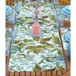 4+1 Kurumuş Sonbahar Yaprakları Tasarımlı Amerikan Servis & Runner Seti Realhomes