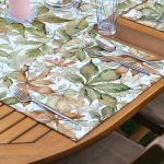 4+1 Kurumuş Sonbahar Yaprakları Tasarımlı Amerikan Servis & Runner Seti Realhomes