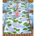 4+1 Ortanca Çiçeği Tasarımlı Amerikan Servis & Runner Seti Realhomes