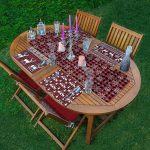 4+1 Ekoze Zeminli Geyik Figürlü Amerikan Servis & Runner Seti Realhomes