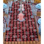 4+1 Ekoze Zeminli Geyik Figürlü Amerikan Servis & Runner Seti Realhomes