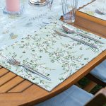 4+1 Rengarenk Zemin Çiçek Tasarımlı Amerikan Servis & Runner Seti Realhomes