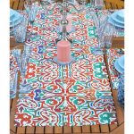 4+1 Renkli Çini Desenli Modern Amerikan Servis & Runner Seti Realhomes