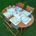 4+1 Soft Renkli Deniz Yıldızı Desenli Modern Amerikan Servis & Runner Seti Realhomes