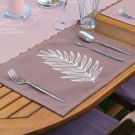 4+1 Rengarenk Zemin Çiçek Tasarımlı Amerikan Servis & Runner Seti Realhomes