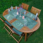 4+1 Yeşil Zemin Suret & Tüy Motifli Amerikan Servis & Runner Seti Realhomes