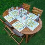 4+1 Gold Yazılı Love Tasarımlı Amerikan Servis & Runner Seti Realhomes