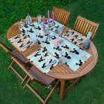 - ServisRunner-Set228-Gorsel1 - Realhomes 4+1 Kaktüs & Yaprak Motifli Amerikan Servis & Runner Seti Realhomes