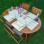 4+1 Pembe Çizgili Gold Detay Yazılı Amerikan Servis & Runner Seti Realhomes