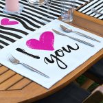 4+1 I Love You Tasarımlı Amerikan Servis & Runner Seti Realhomes