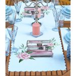 4+1 Eskitme Çizimli Fot. Makinası Tasarımlı Amerikan Servis & Runner Seti Realhomes