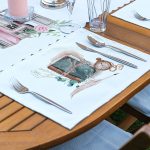 4+1 Eskitme Çizimli Fot. Makinası Tasarımlı Amerikan Servis & Runner Seti Realhomes