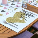 4+1 I Love You & Kalp Motifli Amerikan Servis & Runner Seti Realhomes