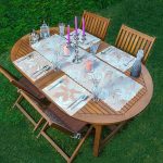 4+1 Kuru Sonbahar Yaprakları Tasarımlı Amerikan Servis & Runner Seti Realhomes