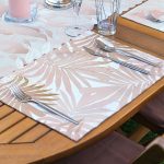 4+1 Kuru Sonbahar Yaprakları Tasarımlı Amerikan Servis & Runner Seti Realhomes