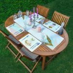 4+1 Gold Detaylı Soyut Çizimli Amerikan Servis & Runner Seti Realhomes