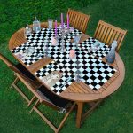 4+1 Dama Zeminli Fashion Girl Tasarımlı Amerikan Servis & Runner Seti Realhomes