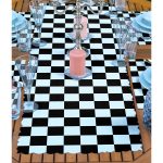 4+1 Dama Zeminli Fashion Girl Tasarımlı Amerikan Servis & Runner Seti Realhomes