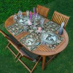 4+1 Etnik Çiçek Özel Tasarımlı Amerikan Servis & Runner Seti Realhomes