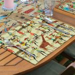 4+1 Etnik Afrika Tasarımlı Amerikan Servis & Runner Seti Realhomes