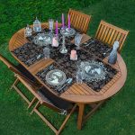 4+1 Koyu Renkli Etnik Tasarımlı Amerikan Servis & Runner Seti Realhomes