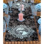 4+1 Koyu Renkli Etnik Tasarımlı Amerikan Servis & Runner Seti Realhomes