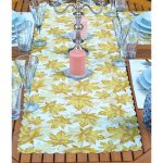 4+1 Kurumuş Sonbahar Yaprakları & Geyik Tasarımlı Amerikan Servis & Runner Seti Realhomes